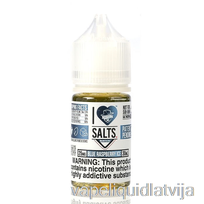 Zils Aveņu Ledus - I Love Salts - 30ml 50mg Vape šķidrums